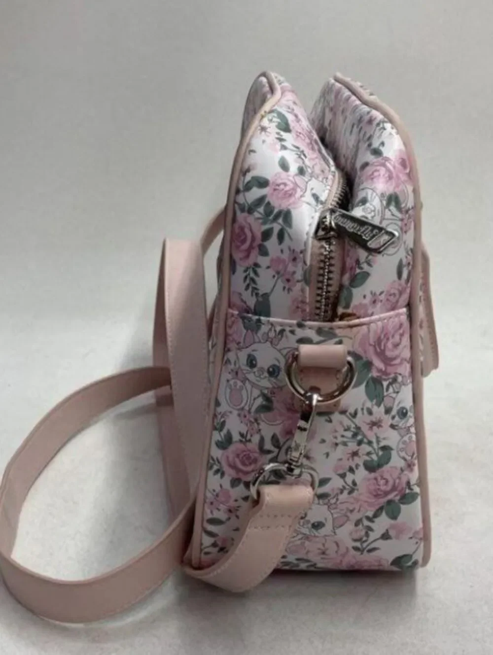 Loungefly Disney The Aristocats Marie Floral Pink Satchel Crossbody NWOT